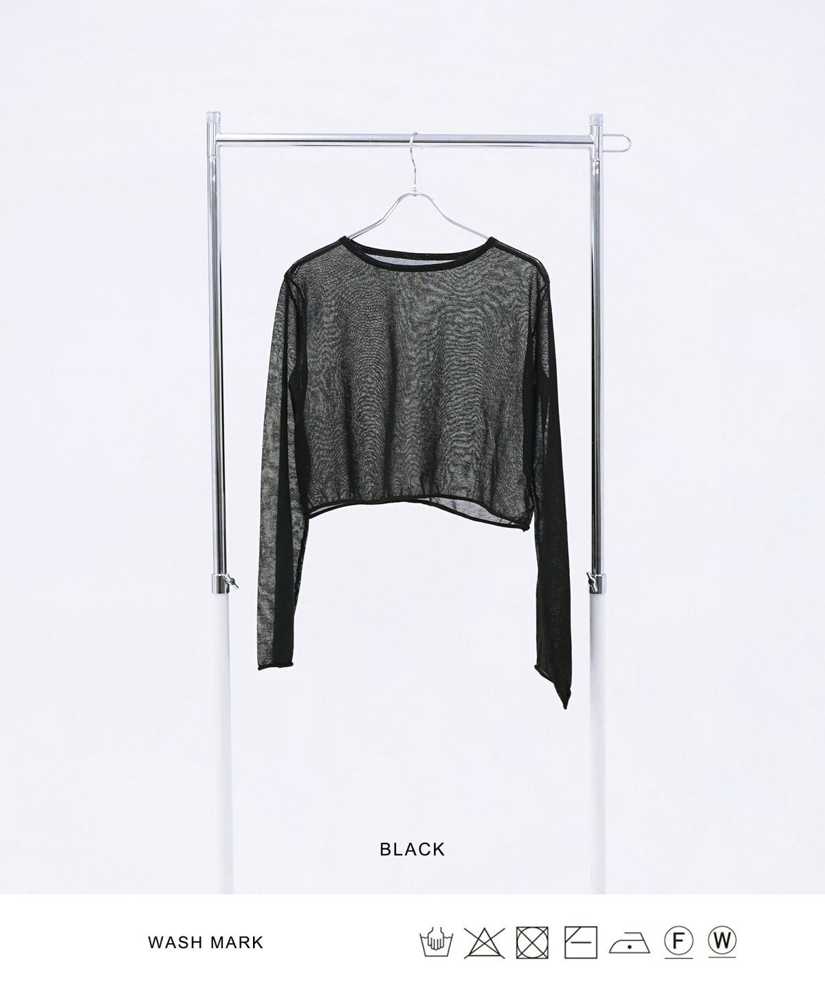 ニット/シアー/ブラック/アイボリー/サックス