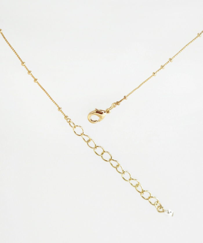 小物/アクセサリー/ジュエリー/ネックレス/グッズ/モチーフ/蝶々/バタフライ/ゴールド/チェーン/ドットチェーン/サテライトチェーン/パール/上品/エレガント/綺麗