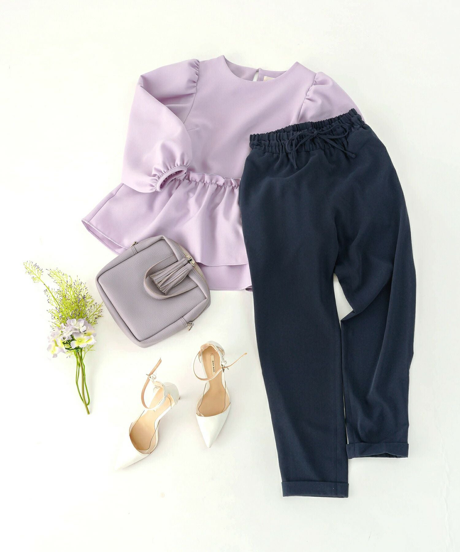とろみ ドロスト イージー パンツ Liala×PG 全2色｜lpg711-1388【1
