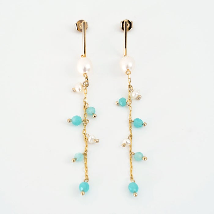 スプラッシュ ターコイズ ピアス イヤリング Splash Turquoise Pierce Earring