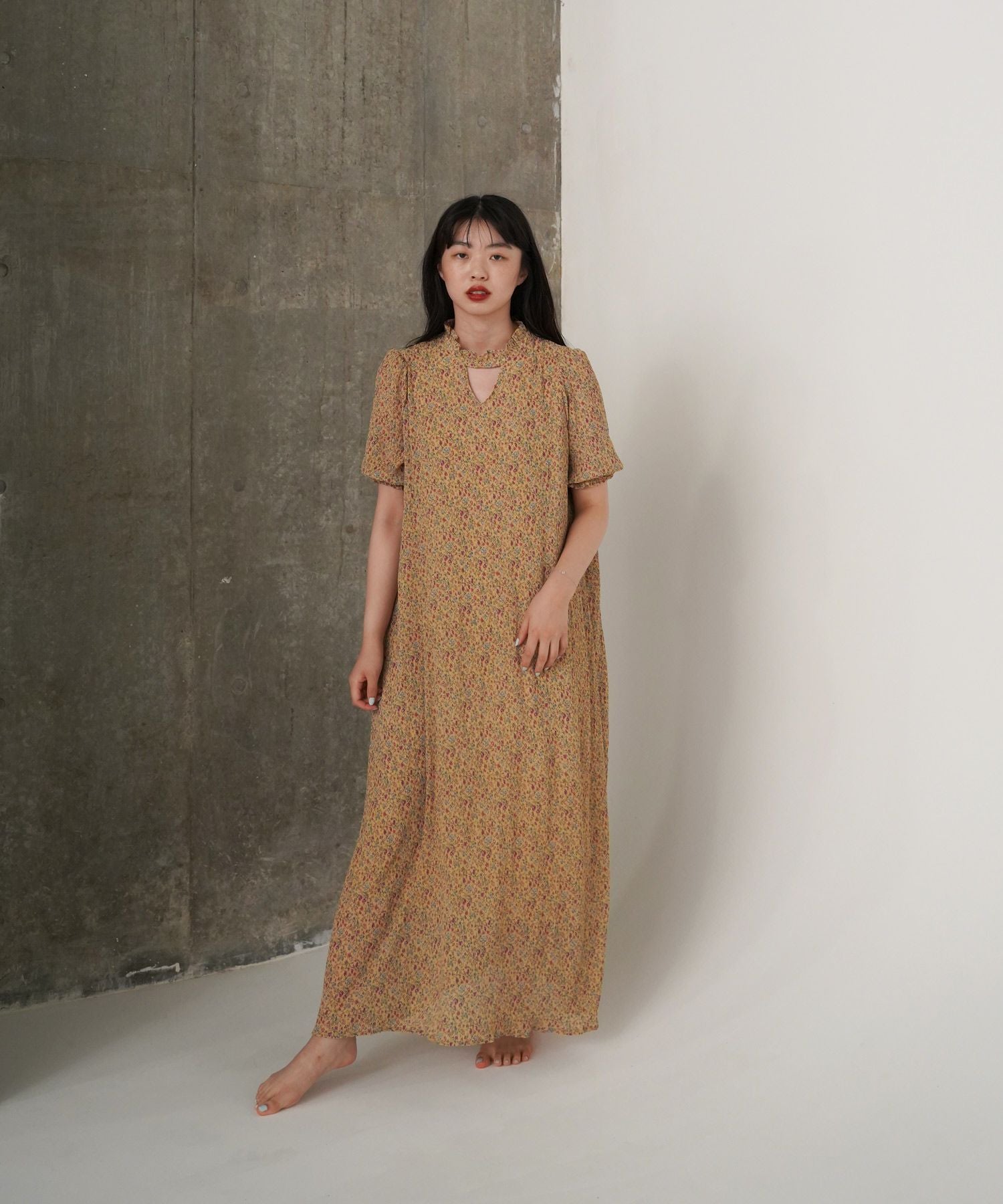 フラワープリント Aラインワンピース TINA:JOJUN 全2色|tnj311 フラワープリント Aラインワンピース TINA:JOJUN 全2色|tnj311