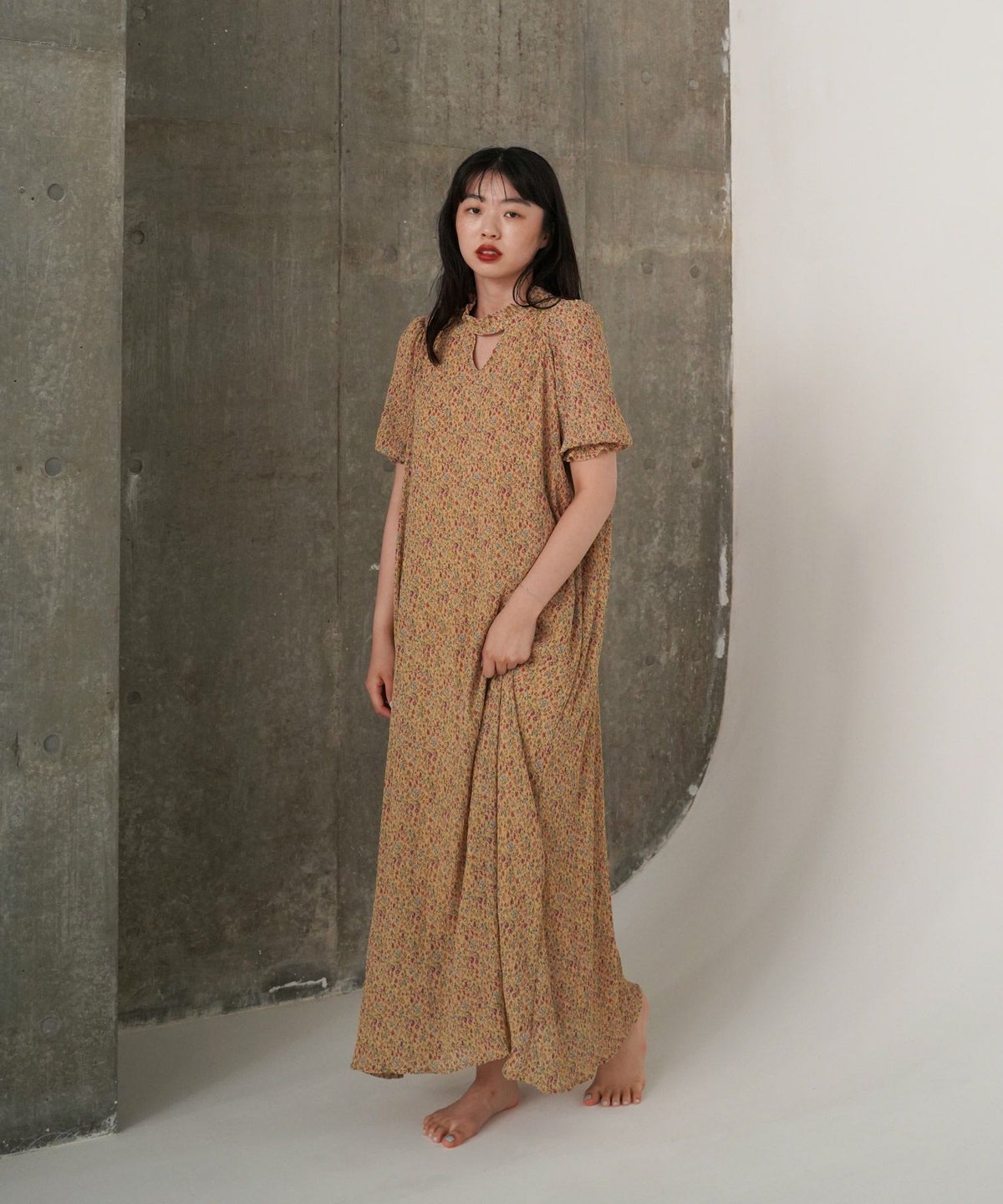 ワンピース/花柄/Aライン