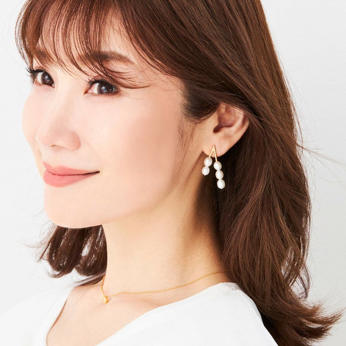 パール V ピアス イヤリング Pearl V Pierce Earring