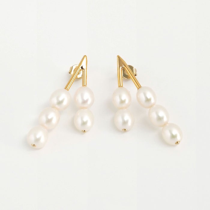 パール V ピアス イヤリング Pearl V Pierce Earring