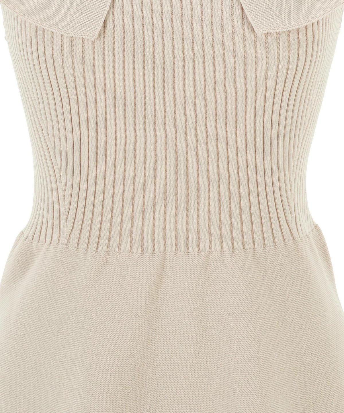 洗濯機で洗える/マシンウォッシャブル/日本製/レディース/ニット/ワンピース/フィット＆フレア/ホールガーメン/トノースリーブ/ラウンドネック/膝下丈/膝丈/サステナブル/無縫製/サブスティナブル/洗濯可/ビッグカラー/モカベージュ/ネイビー/ブラック/ピンクベージュ/黒/紺