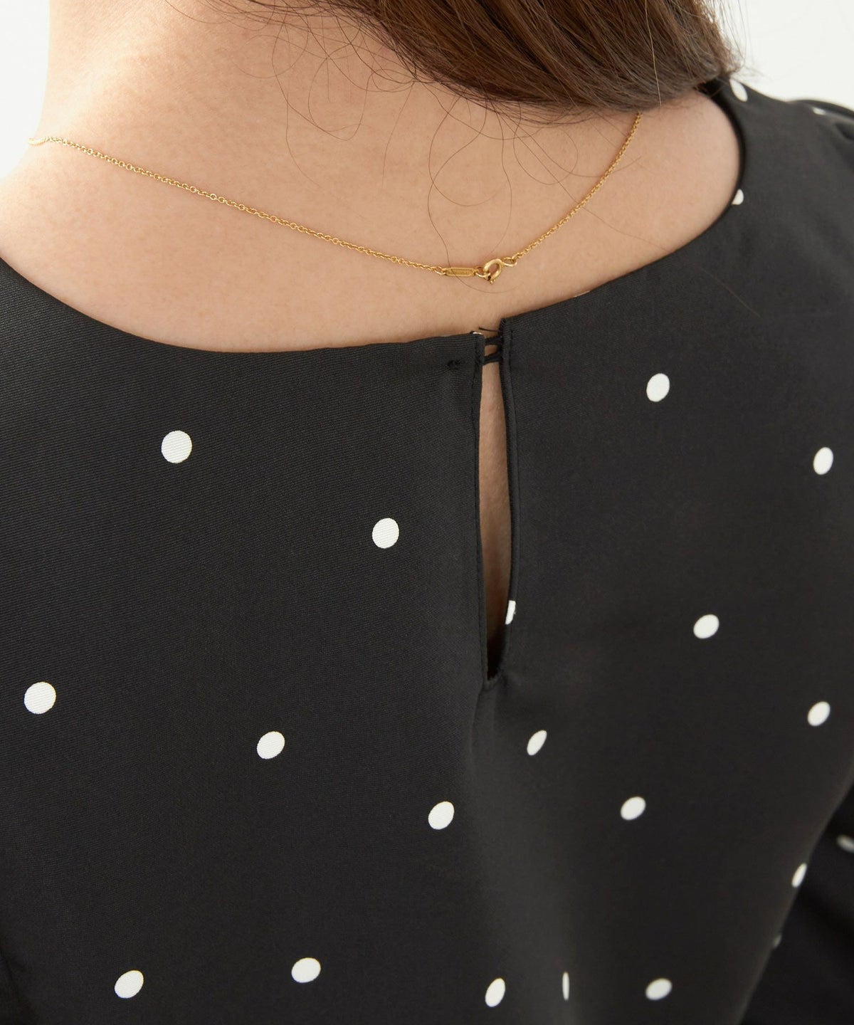 手洗い可新色追加日本製ペプラム無地ドット柄フレアタック春秋大人カジュアルきれいめジョイントスペース