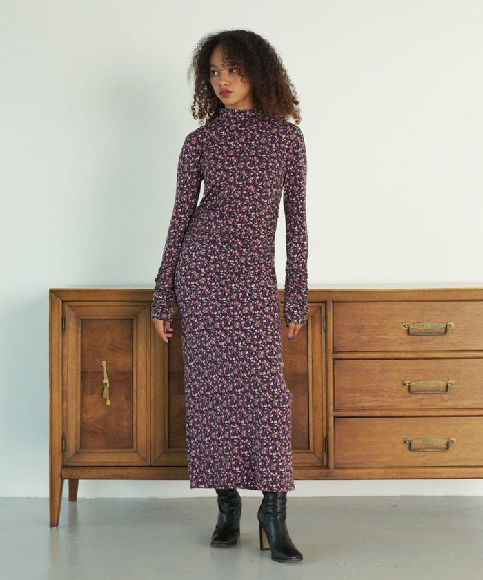 ワンピース/花柄/ピンク/ブルー