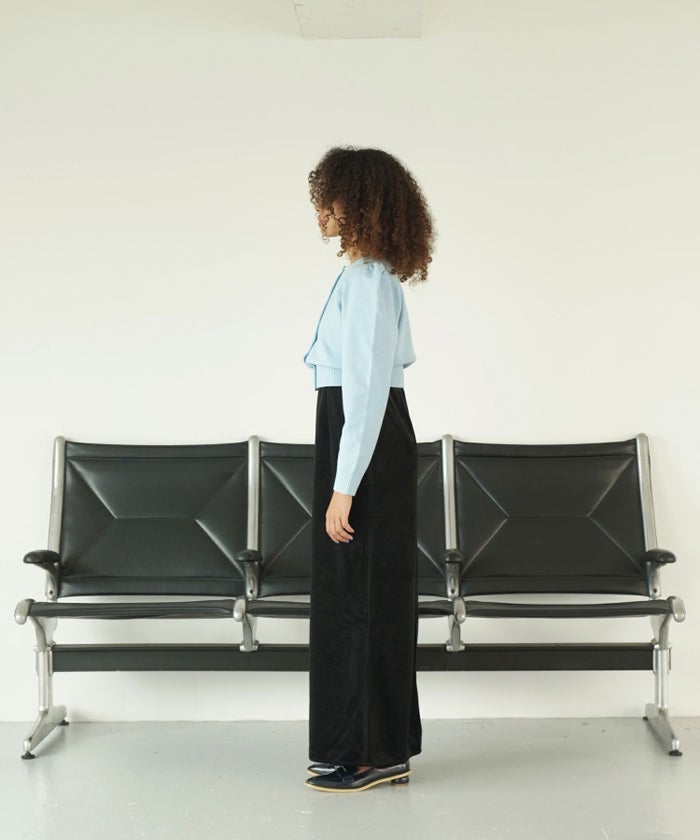 トップス/カーディガン/ハートボタン/バーガンディー/ブラック/アイボリー/ラベンダー/グレー/サックス/ネイビー