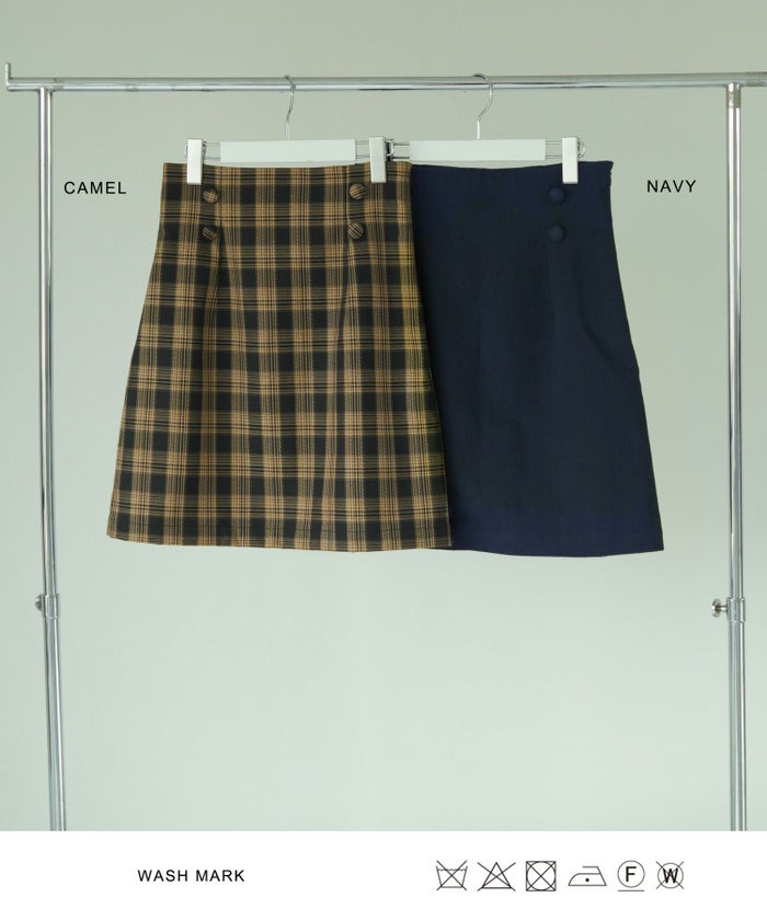 スカート/アイボリー/キャメル/ネイビー