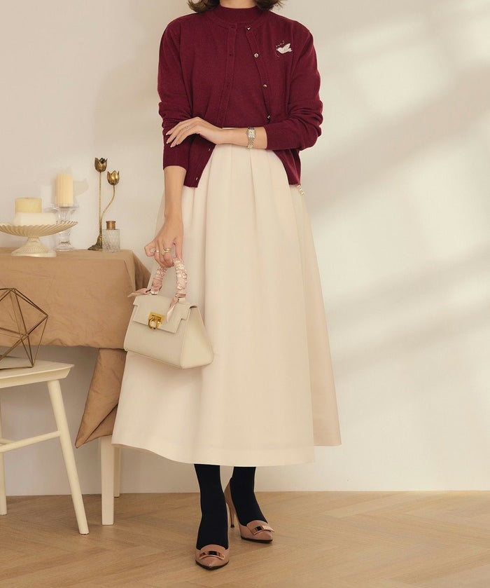 手洗い可/セットアイテム/カーディガン/プチハイネック/アンゴラタッチ