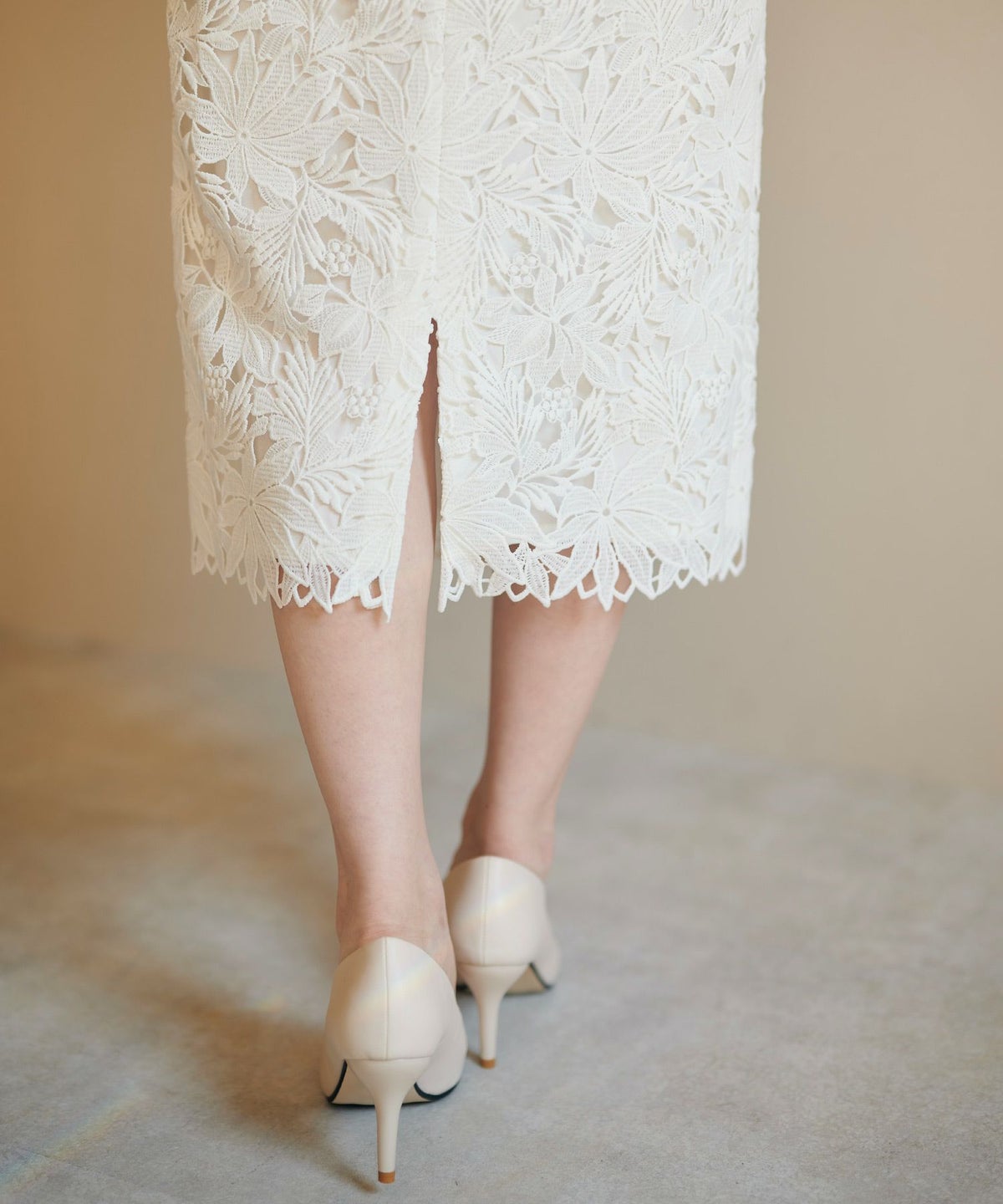 日本製/オケージョン/ボトムス/膝丈/スリット/タイトスカートル/オールシーズン