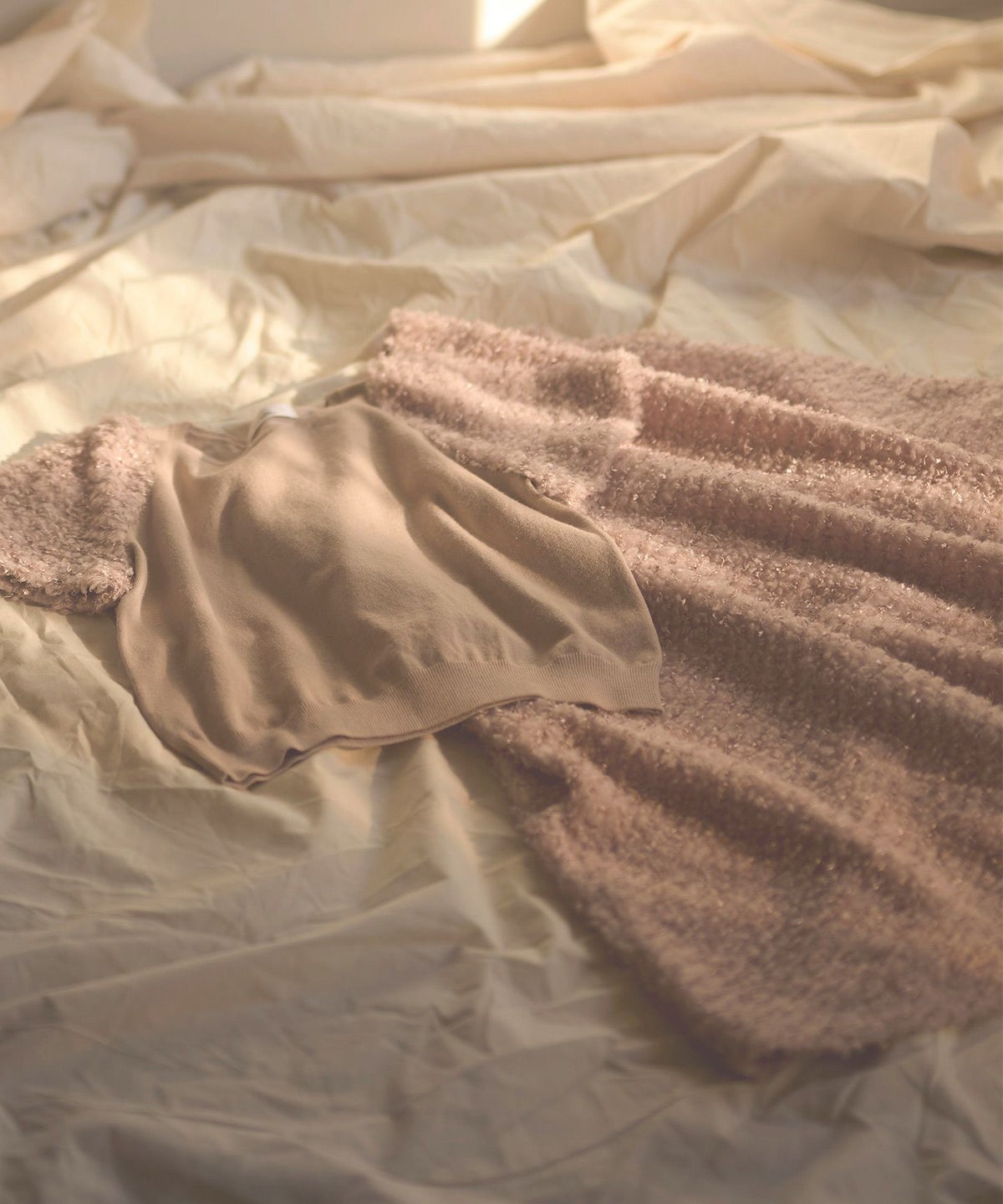 手洗い可/セットアップ対応/ファスナー/ウエストゴム/もけもけ/秋/冬/ロング/ボトムス