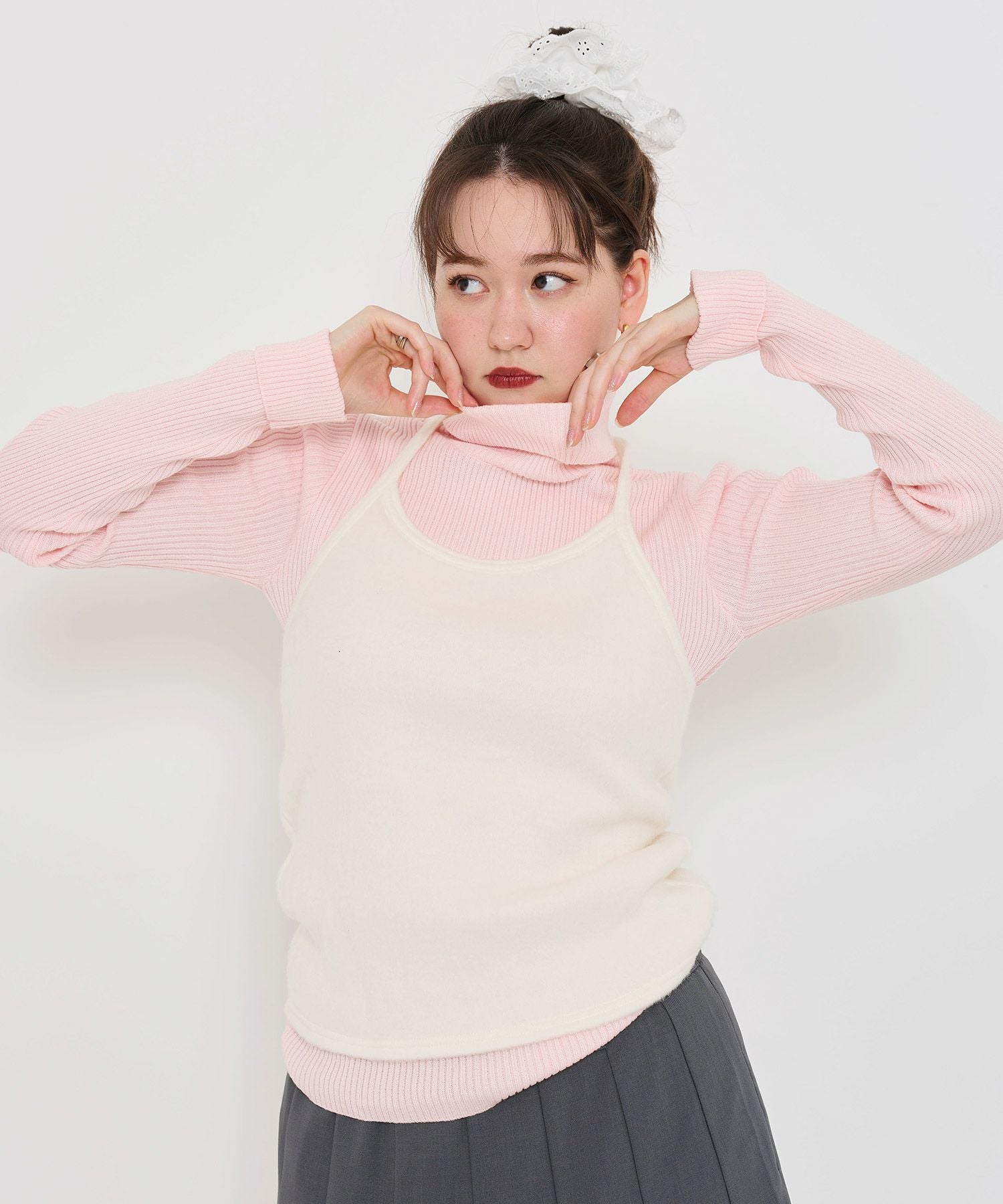 Special-Price-SALE アンチピリング リブタートルニット TINA：JOJUN