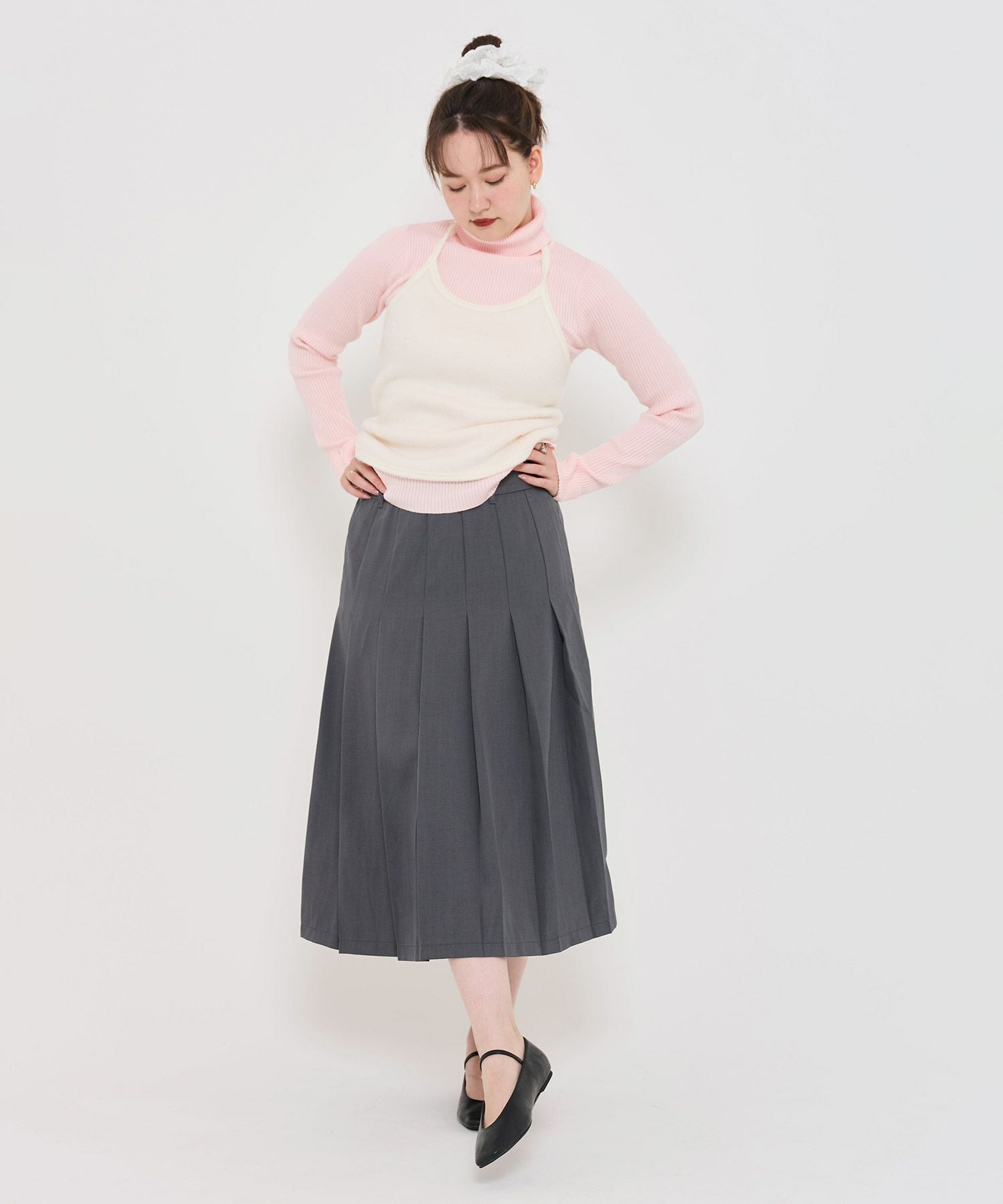 Special-Price-SALE アンチピリング リブタートルニット TINA：JOJUN