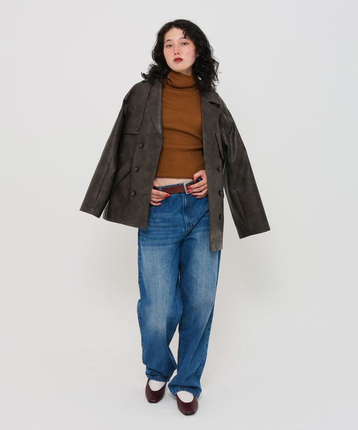 トップス/ニット/タートルニット/秋冬/ベビーピンク/ホワイト/シェルピンク/ミント/ホワイトパープル/ベージュ/ブラック