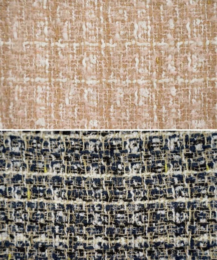 レディース/アウター/ジャケット/ツイード/ポケット/ハイウエスト/タック/スリット/ダブルブレスト/くるみボタン/ピンクベージュ/ネイビー/長袖/上品/エレガント/秋/冬/装い/発表会/ママ/行事/式