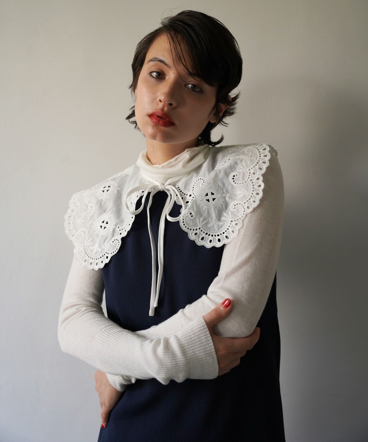 トップス/タートル/シアータートル/秋冬/アイボリー/ブルー/ネイビー/オレンジ