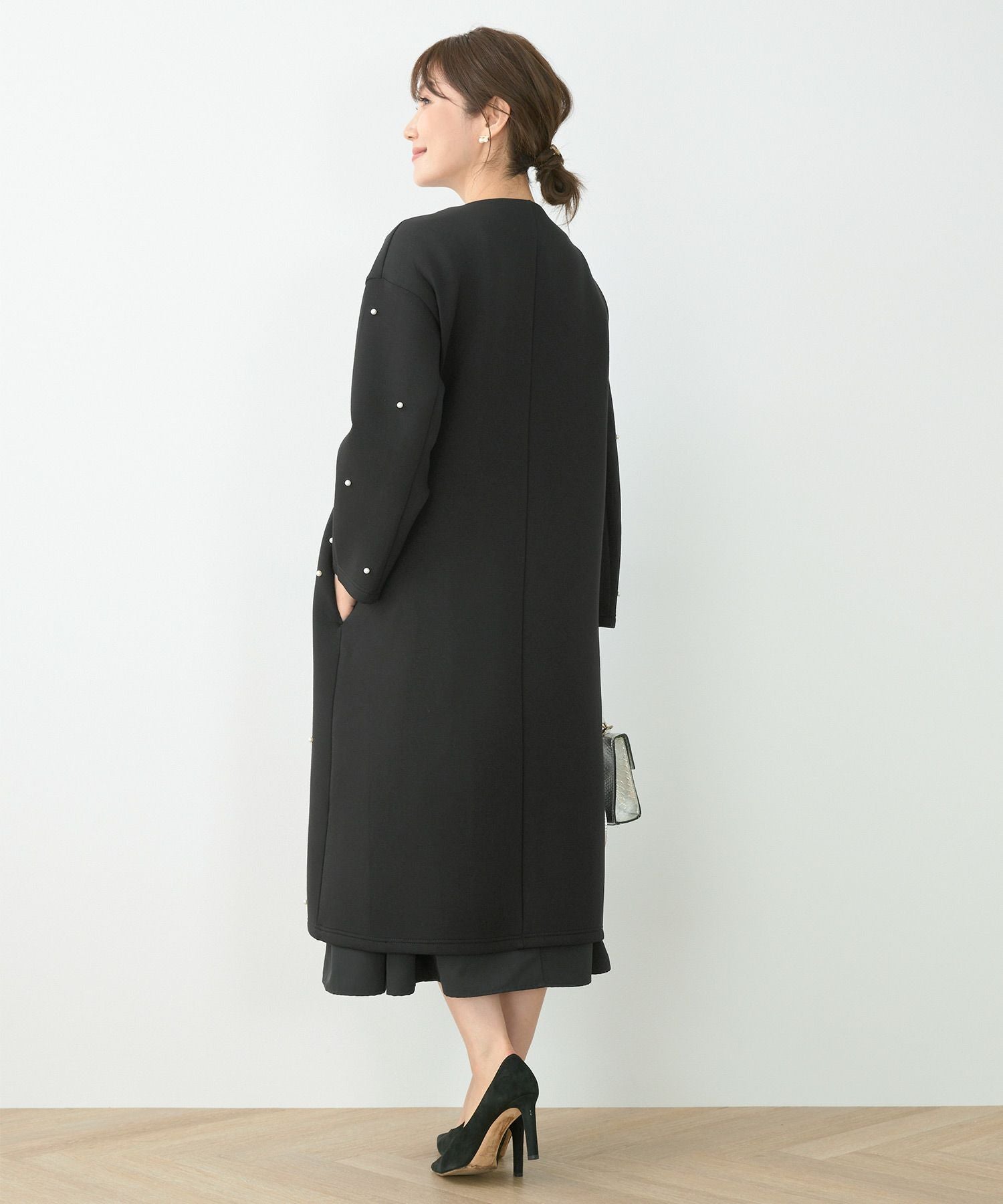 ダンボールニット パール ロングコート Liala×PG 全4色｜lpg112-1458