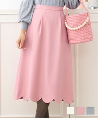 裾スカラップ デザイン スカート