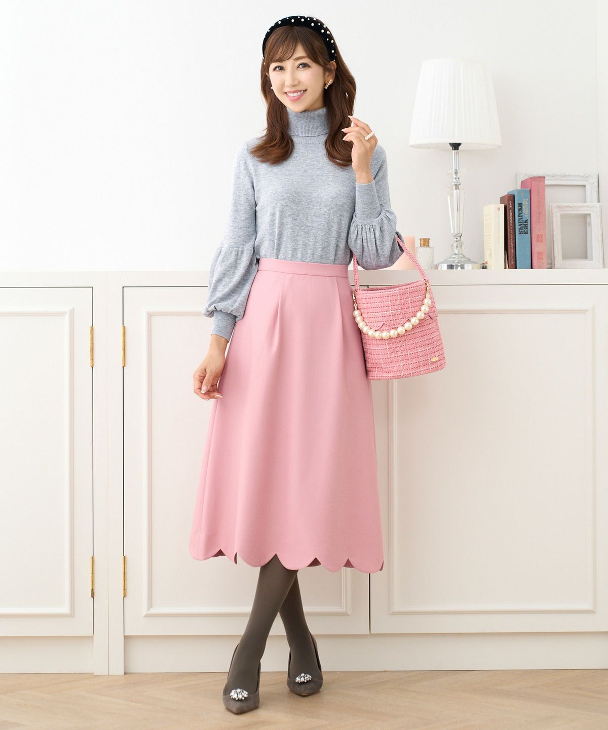 手洗い可/フレアスカート/シンプル/フェミニン/S/M