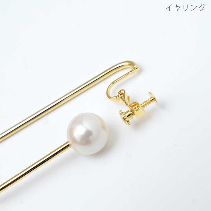 パール レクタングル ピアス イヤリング Pearl Rectangle Pierce Earring