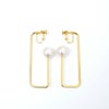 パール レクタングル ピアス イヤリング Pearl Rectangle Pierce Earring