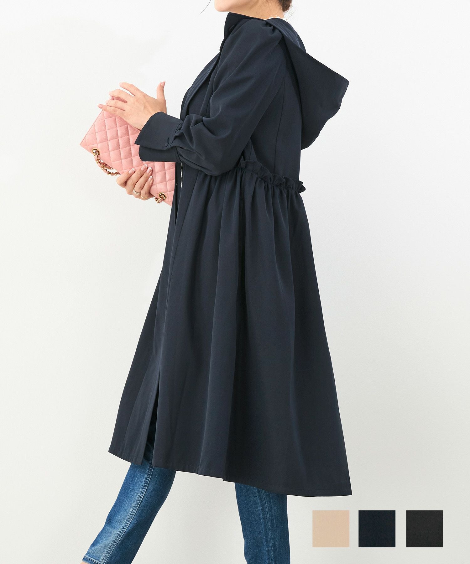 フード付き ドレスコート Liala×PG 全3色｜lpg112-1468【5】