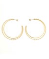 ゴールド スプリンクル フープ ピアス イヤリング Gold Sprinkle Hoop Pierce Earring