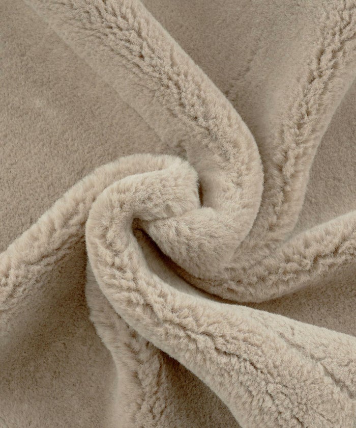 トップス/アウター/ベスト/ジレ/フェイクファー/エコファー/白/ベージュ/秋冬