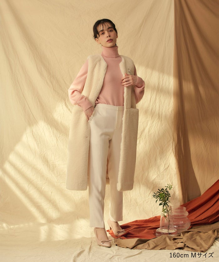 白/紫/黒/オフホワイト/タートル/ウール/トップス/長袖/冬/ホールガーメント®