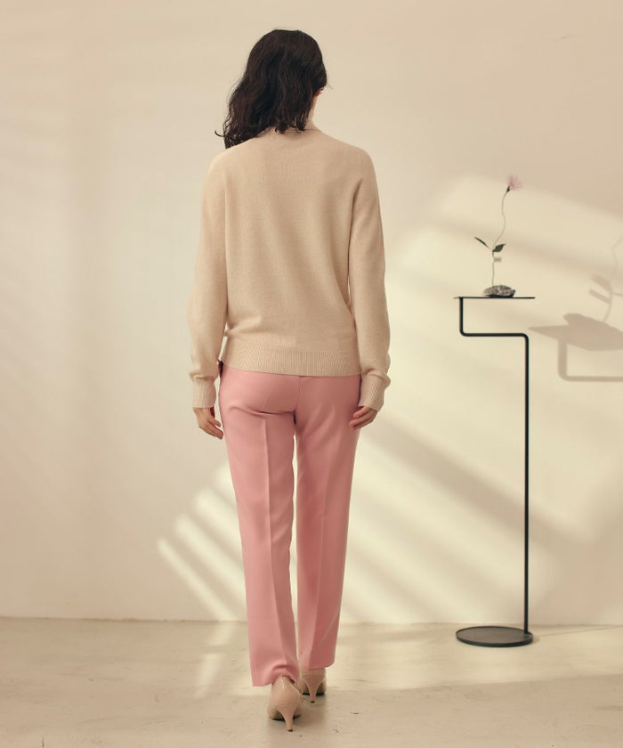 白/紫/黒/オフホワイト/タートル/ウール/トップス/長袖/冬/ホールガーメント®