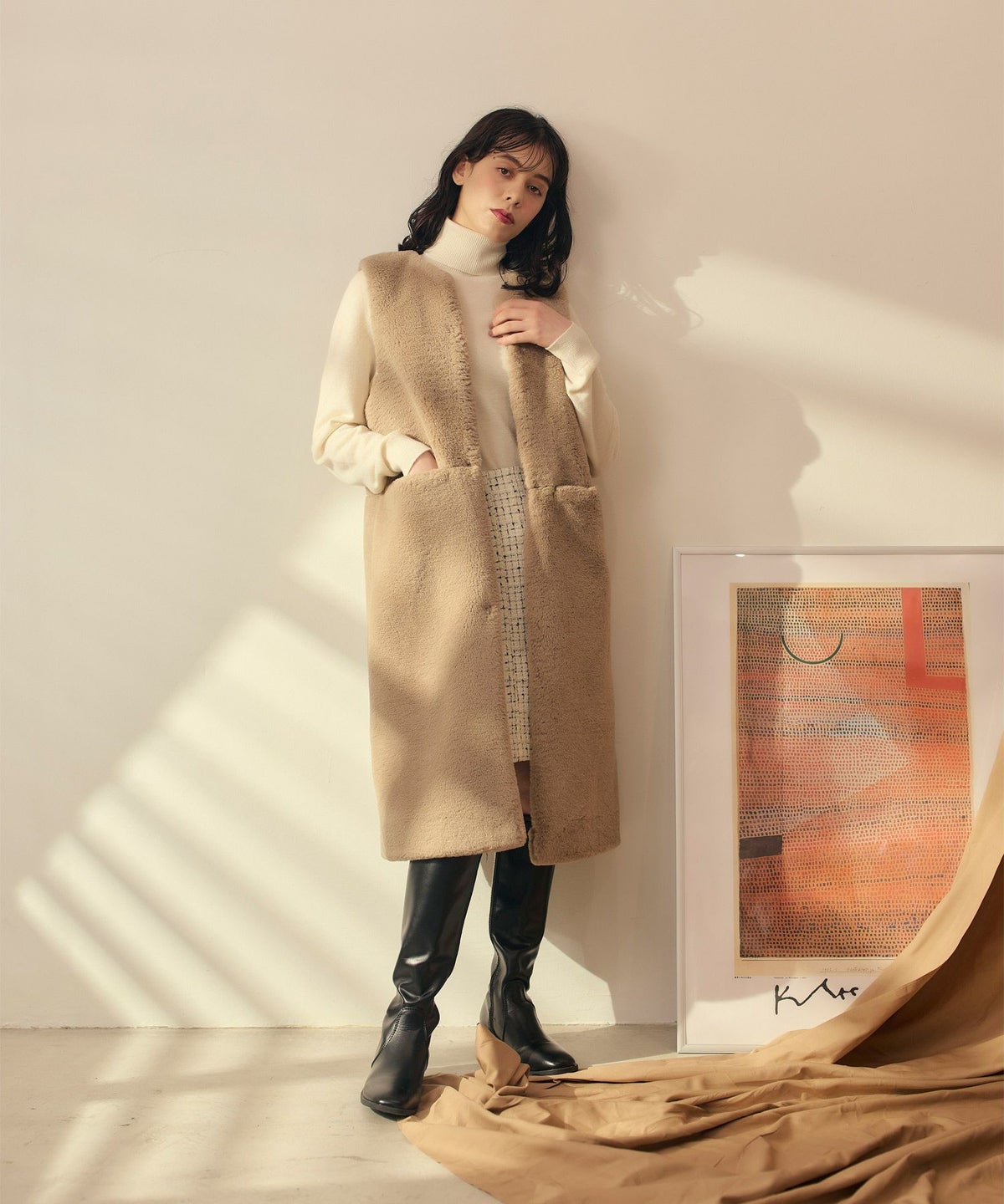 白/紫/黒/オフホワイト/タートル/ウール/トップス/長袖/冬/ホールガーメント®