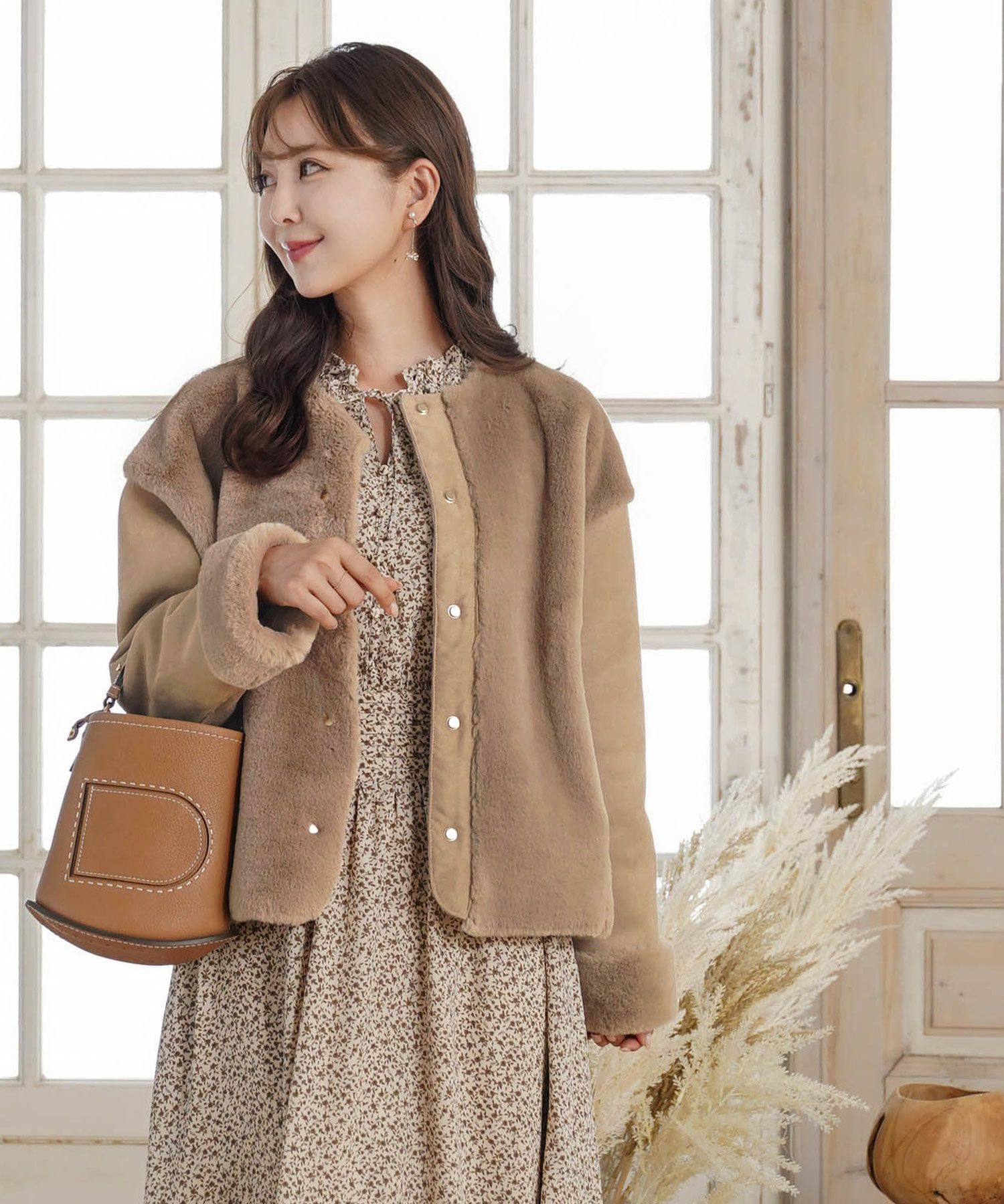 le reve vaniller   ダスティピンク ムートンコート コートコレクション CORT COLLECTION - le reve vaniller（ル レーヴ