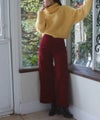 パンツ/アイボリー/ボルドー