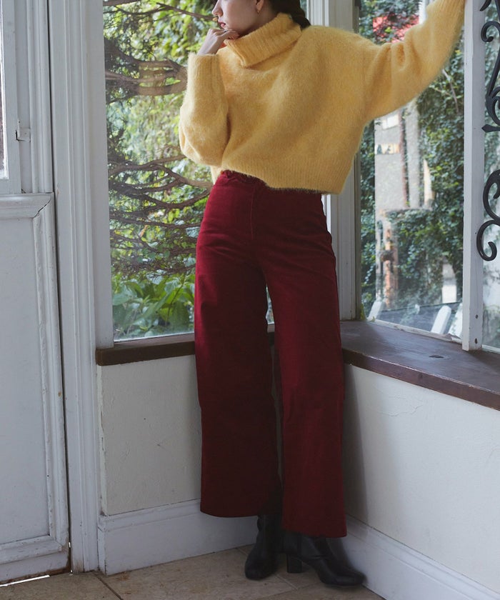 パンツ/アイボリー/ボルドー