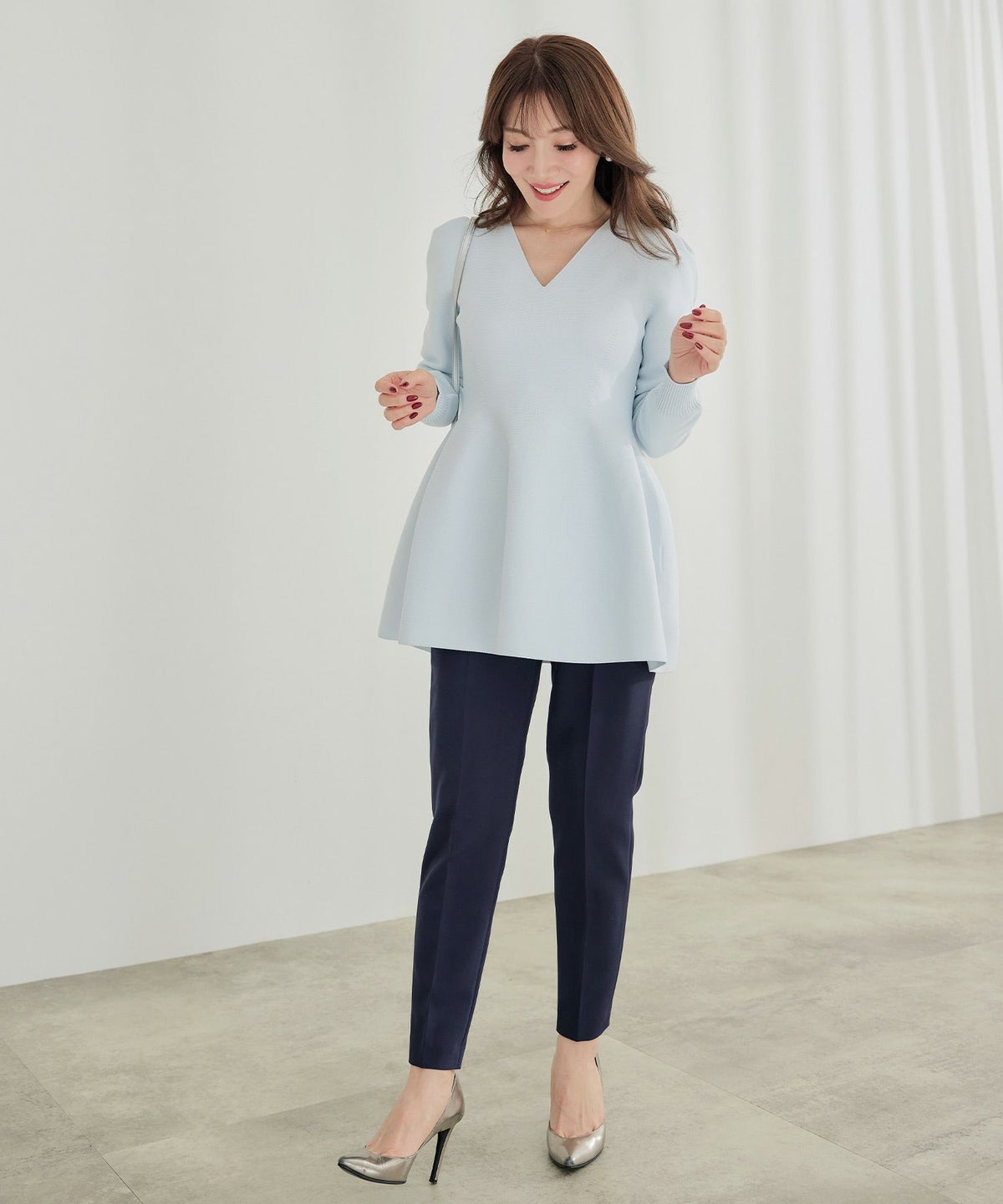 新色追加/選べる丈/通常丈/小柄さん/ボトムス/ウエストゴム/美脚パンツ/美ライン/XS/S/M/L