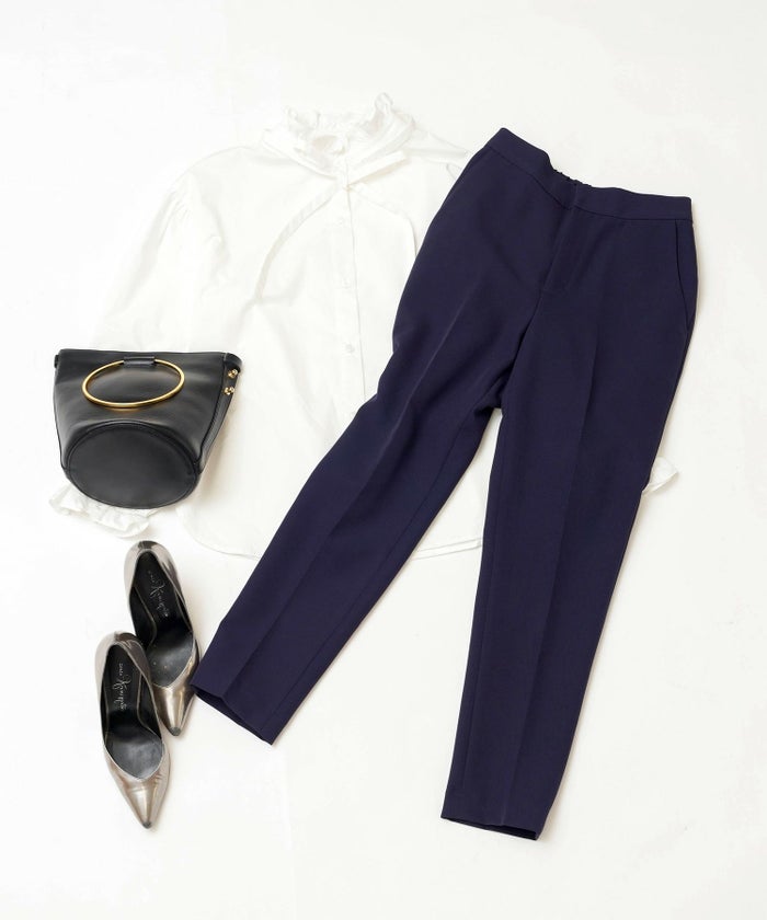 選べる丈/通常丈/小柄さん/ボトムス/ウエストゴム/美脚パンツ/美ライン/XS/S/M/L