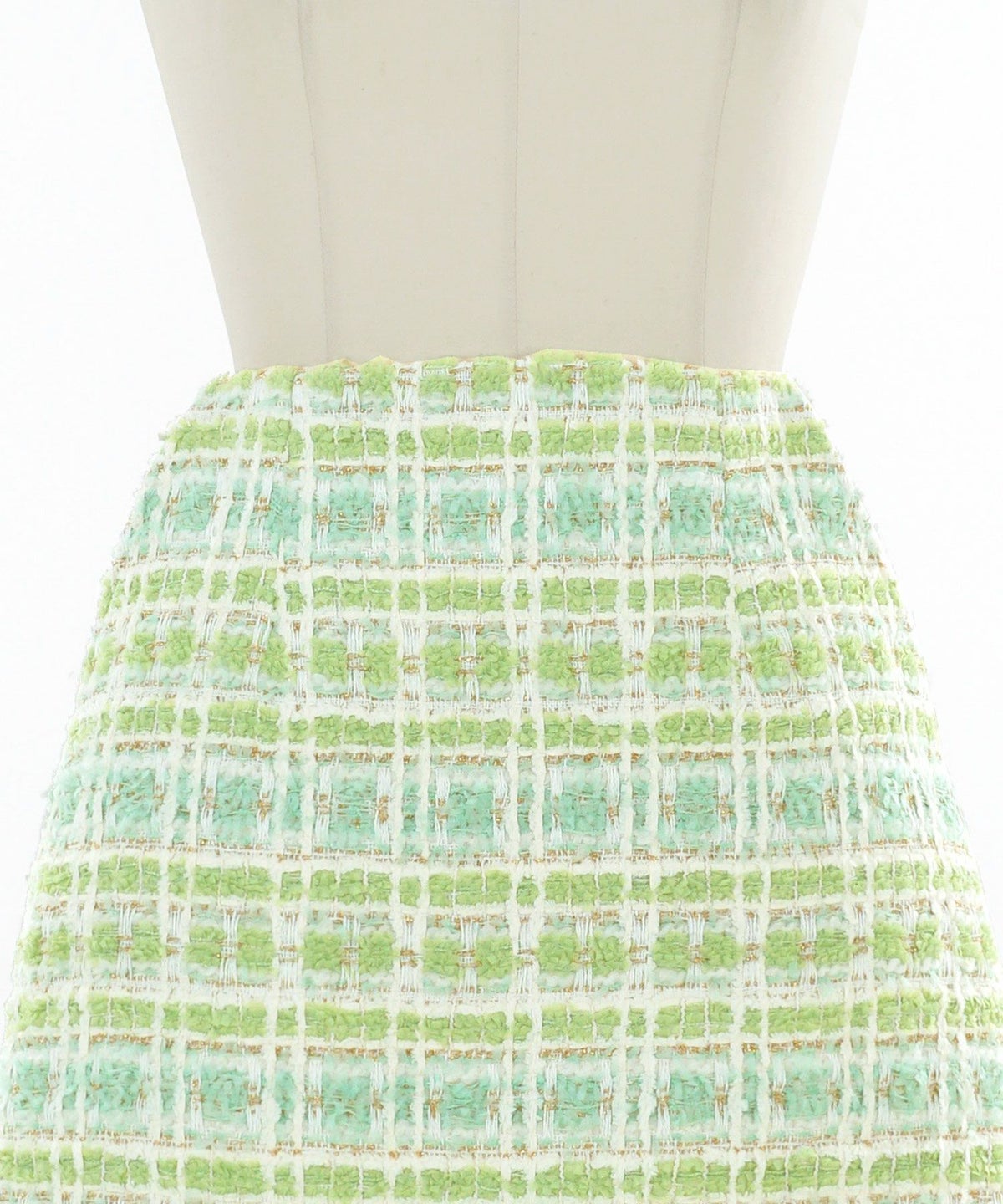 MIXツイード/上品/きれいめ/台形スカート/秋/冬