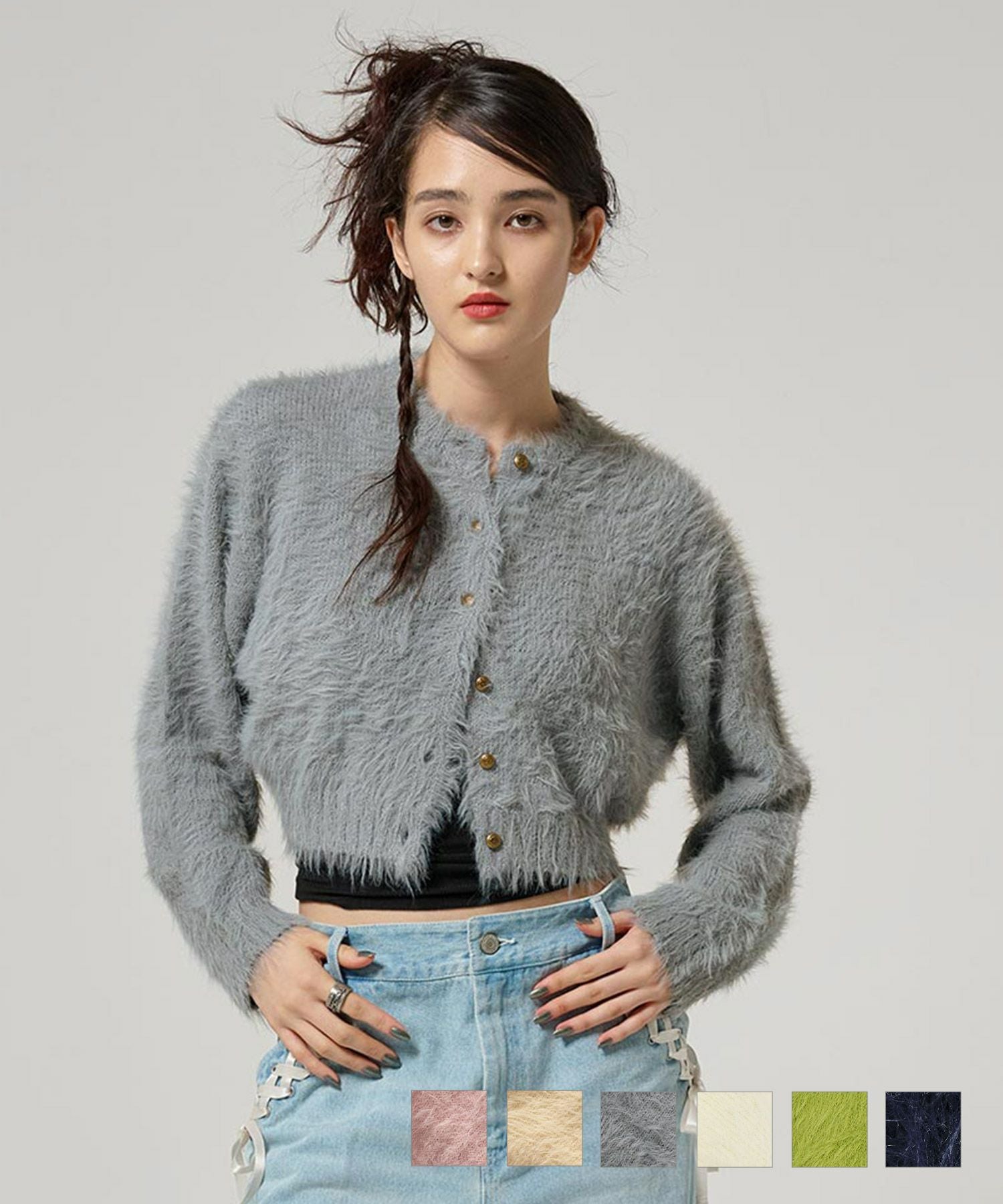 チェック ショートジャケット TINA：JOJUN 全2色｜tnj241-0681【2】