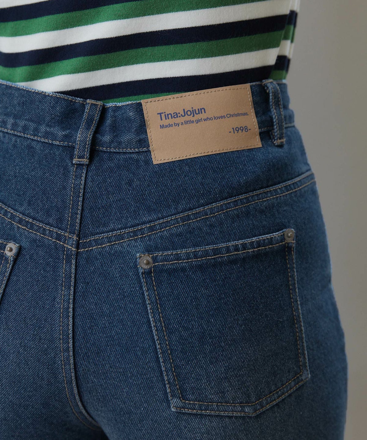 デニム/ボトムス/セミフレア/パンツ