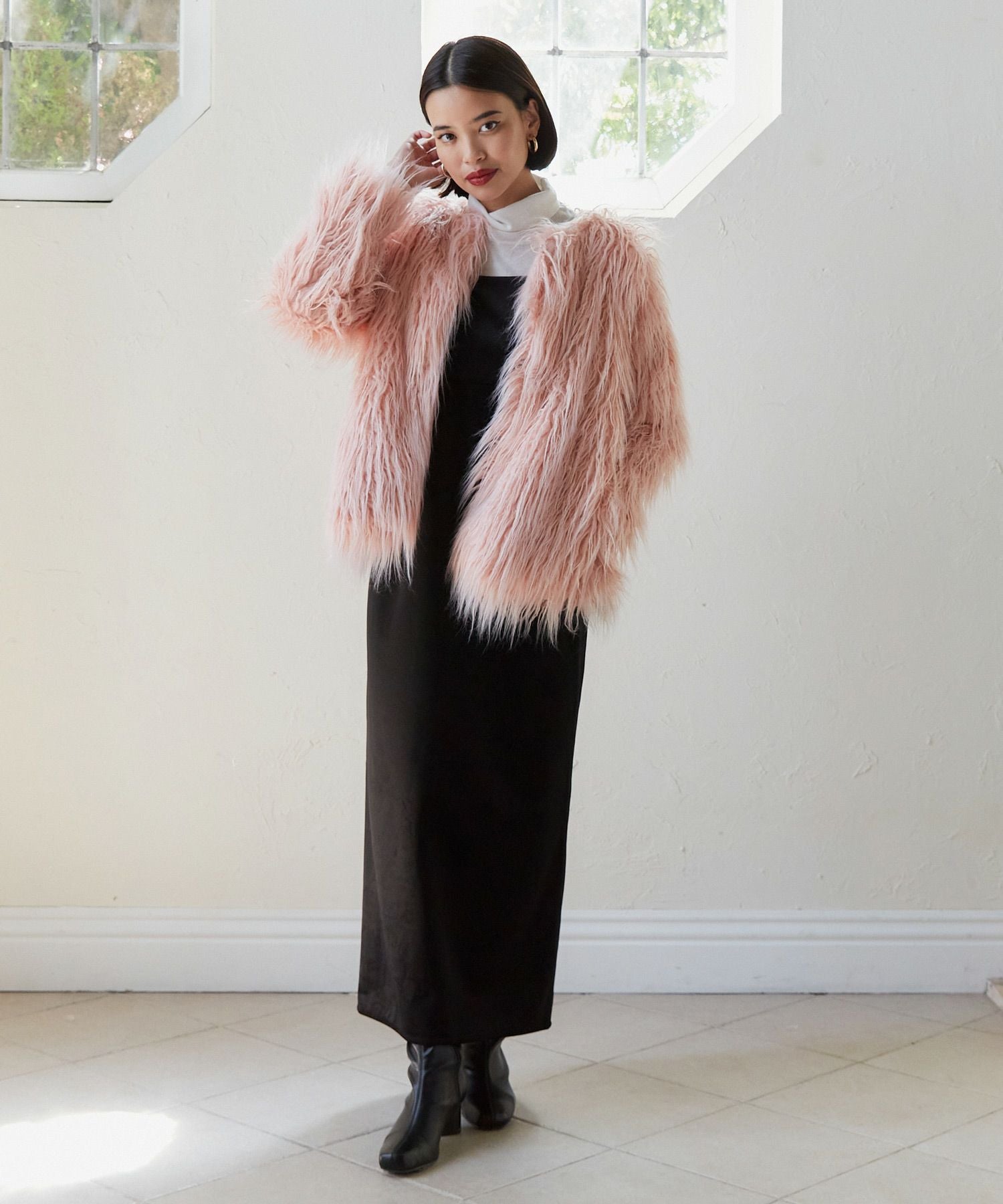 フェイクファー ジャケット TINA：JOJUN 全2色｜tnj112-0500【1