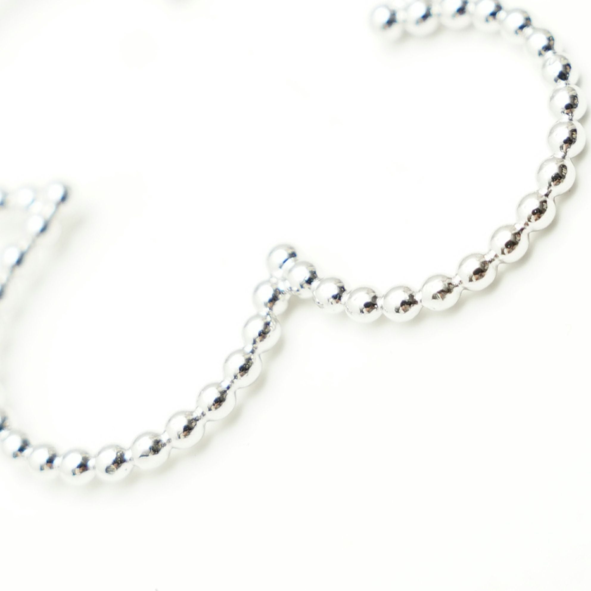スタッズ クローバー フープ ピアス イヤリング Studs Clover Hoop