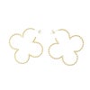スタッズ クローバー フープ ピアス イヤリング Studs Clover Hoop Pierce Earring