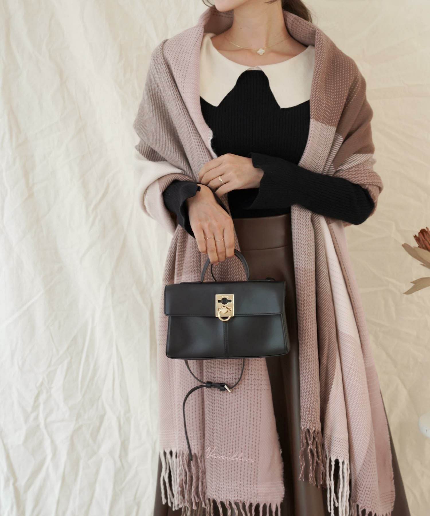 OUTLET-SALE vaniller オリジナルロゴ入り グラデーション チェック