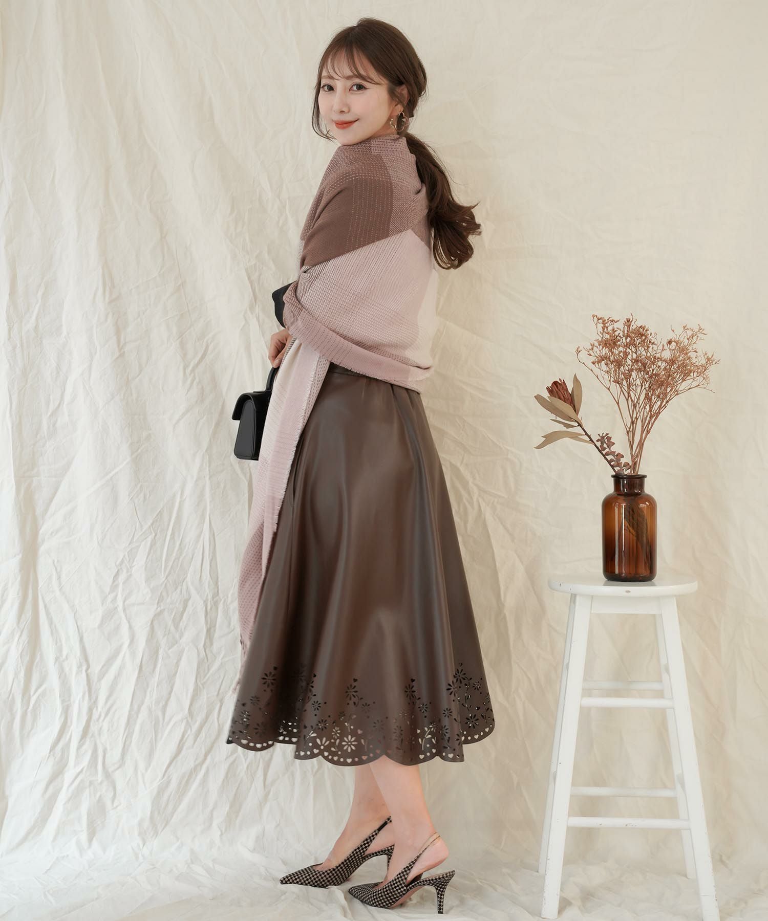 OUTLET-SALE vaniller オリジナルロゴ入り グラデーション チェック