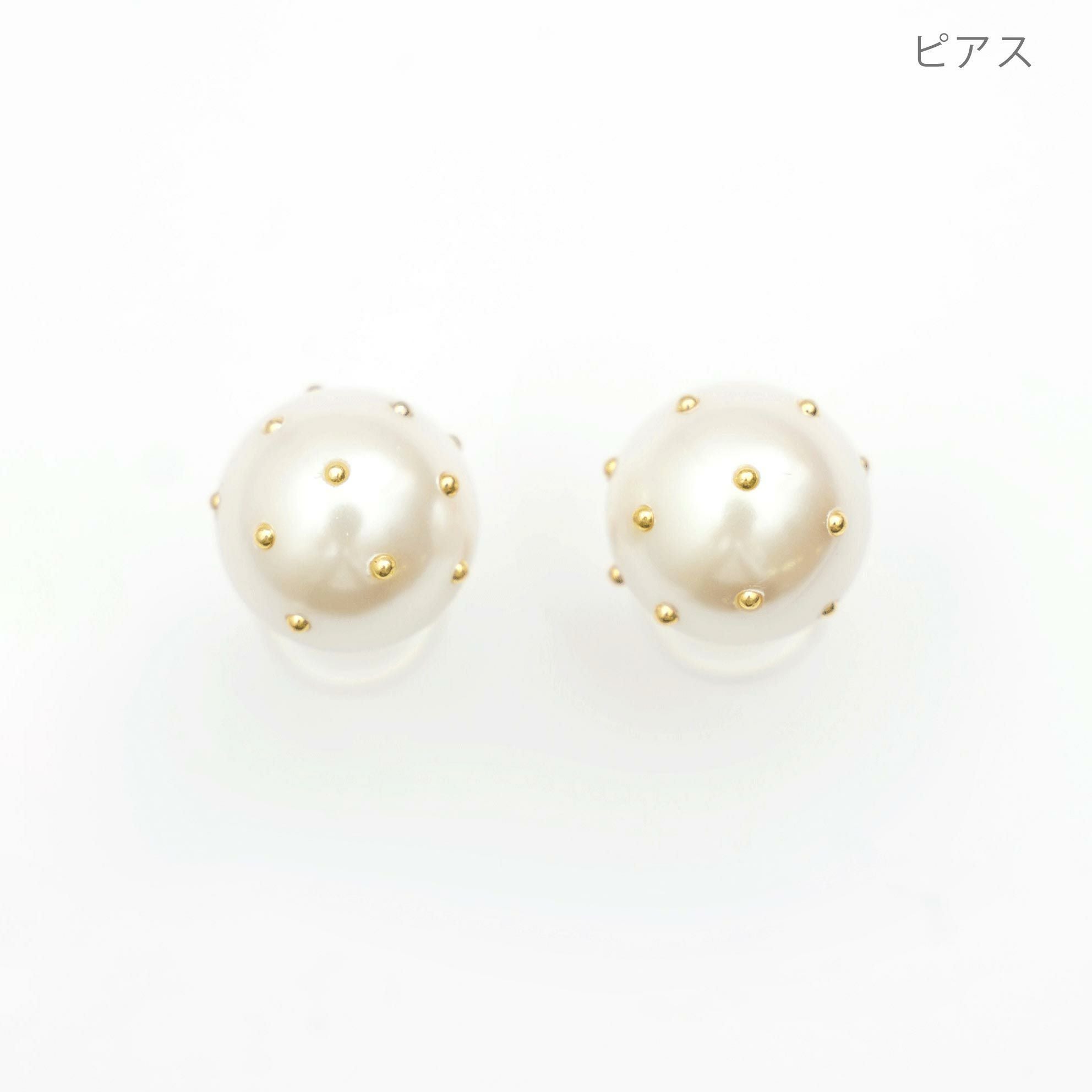 ドット パール ピアス イヤリング Dot Pearl Pierce Earring （Liala