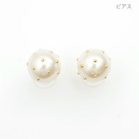 ドット パール ピアス イヤリング Dot Pearl Pierce Earring 真鍮 プラパール スタッズ シリーズ使い ドット パール ピアス イヤリング Dot Pearl Pierce Earring  （Liala）