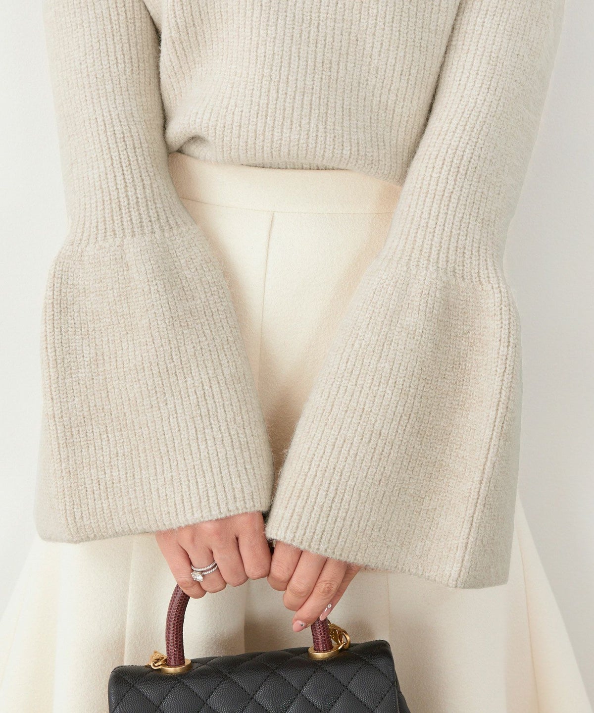 手洗い可/プルオーバー/ミドルゲージ/ラグラン/シンプル/ラウンドネック/大人可愛い