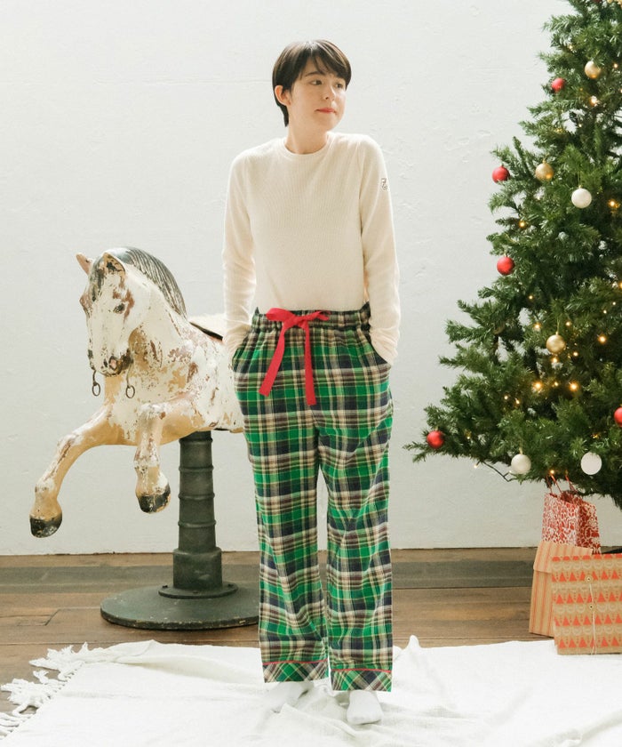 パンツ/クリーム/グリーン