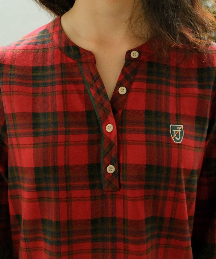 ホーム/ルームウェア/ワンピース/レッド/ネイビー